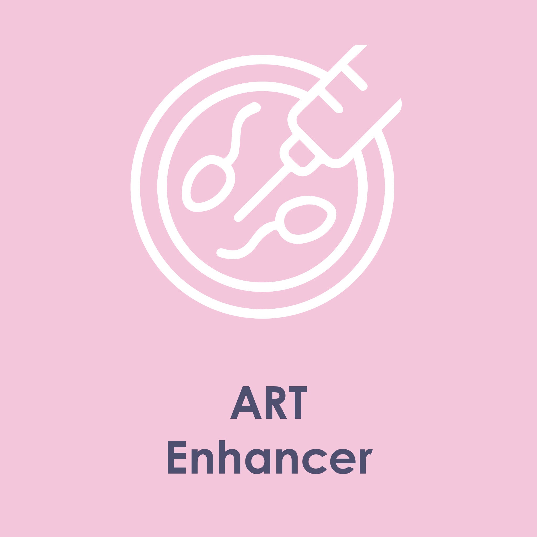 Icon of a petri dish, sperm and syringe